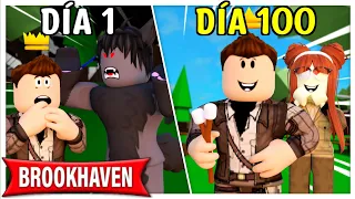 SOBREVIVÍ 100 DÍAS EN EL CAMPING de BROOKHAVEN - Roblox YoSoyLoki