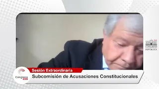 SUBCOMISIÓN DE ACUSACIONES CONSTITUCIONALES | 19/12/22