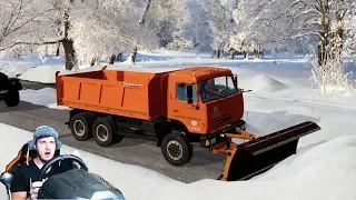 BOUGHT NEW EQUIPMENT FOR CLEANING SNOW IN THE VILLAGE - FARMING SIMULATOR 19