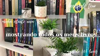 Mostrando todos os meus livros | tour pela minha estante de livros | bookshelf tour 2023