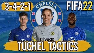 Recreate Thomas Tuchel's 3-4-2-1 Chelsea Tactics in FIFA 22 | Custom Tactics Explained