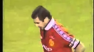 Amazing Goal by Eric Cantona at Munich Air Disaster Memorial Match in 1998