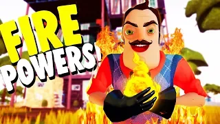 🔥 MY CREEPY NEIGHBOR HAS FIRE POWERS?! 🔥 | Hello Neighbor Mod Gameplay (Hello Creep)