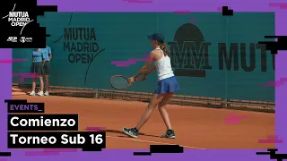 ¡COMIENZA el torneo SUB 16 en el MUTUA MADRID OPEN 2023!