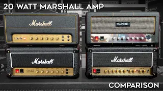 20w Marshall Amp Comparison! (SV20H vs SC20H vs 2525H vs DSL20HR)