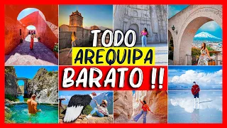 Arequipa SUPER BARATO‼️🌋 21 Lugares turisticos en 3 dias✈️ Todo incluido🔥 Peru 4k Ciudad blanca 2024