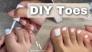 Gel Polish Toes At Home | DIY Dry Pedicure