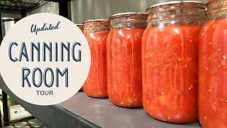 Canning Room Tour || Updated Food Storage Pantry Room