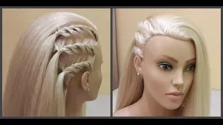 Креативная прическа!💥Удобно сделать самой себе!👍Easy hairstyle. Easy to make by yourself