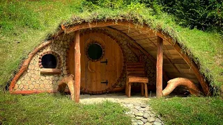 Built a dugout in the field | The Hobbit's House | Start to finish