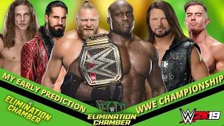 ELIMINATION CHAMBER 2022 MY EARLY PREDICTION IN WWE 2K19 MODDED