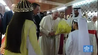 Arrival of Pope Francis in Abu Dhabi, United Arab Emirates 3 February 2019 HD