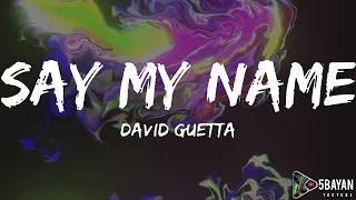 J Balvin X David Guetta - Say My Name (5BAYAN) ft. Bebe Rexha,