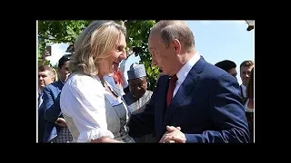Putin, Avusturya Dışişleri Bakanı’yla dans etti