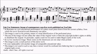 LCM Piano 2018-2020 Grade 6 List C4 Austin Jazz Suite No.2 Movement 3 Sheet Music