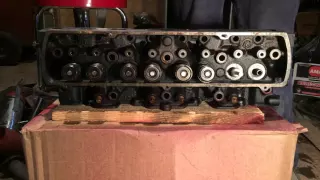 How to install new valve stem seals & compress valve springs