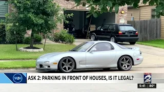 Ask 2: Is parking in front of others' houses legal?