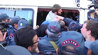 Протесты в Ереване: массовые задержания митингующих