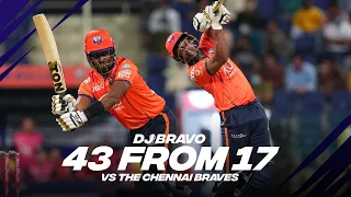 DJ Bravo 43 from 17 vs The Chennai Braves | Day 3 | Player Highlights