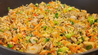 Teriyaki Chicken Fried Rice ( Quick & Easy ) - Episode 2227