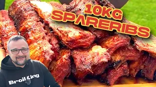 10 kg SPARERIBS im SMOKER GRILLEN --- Klaus grillt