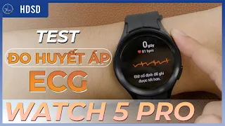 Test thực tế đo HUYẾT ÁP, ECG trên Galaxy Watch 5 Pro với máy đo chuyên dụng | Thế Giới Đồng Hồ