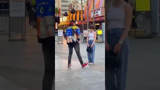 Rampage teaching Dytto how to do the  Glide