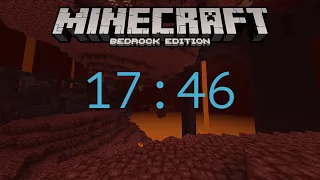 Minecraft Bedrock Speedrun in 17:46 - 1.16 - Random Seed Glitchless