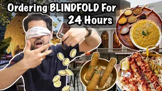 Ordering Food BLINDFOLD For 24 Hours || Funny Food Challenge