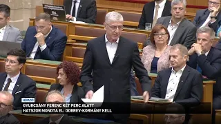 Gyurcsány Ferenc két perc alatt hatszor mondta el: Dobrev kormány kell