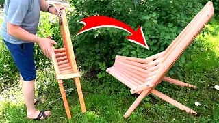 Wooden Folding Chair Homemade | Waste Wood Craft Ideas | Beach Chair DIY