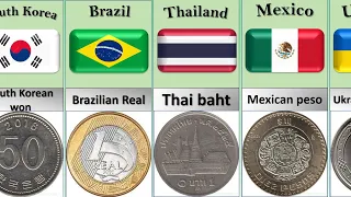 Currencies of Different Countries of the World! All the money in the world! Coins