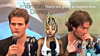 THE VAMPIRE DIARIES CAST BEING FUNNY FOR 10 MINUTES STRAIGHT (REACTION)