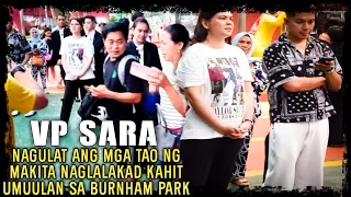 Vp Inday Sara,Pinagkaguluhan at sinalubong ng mga tao nang makitang naglalakad sa Baguio