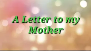 A Letter of Appreciation to all Moms