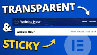 Sticky Transparent Header with Elementor FREE (Step-by-Step Tutorial)