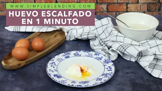 EL MEJOR HUEVO ESCALFADO EN 1 MINUTO | Huevo escalfado rápido en el microondas