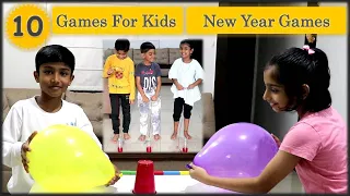 10 New Year Party Games | New Year Eve Games | Indoor games for kids | Games for Kids Party (2024)