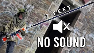 7 Foot Silencer = QUIETEST Airsoft Gun?!