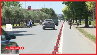 Korsi e re biçikletash në Shkodër, Bashkia vijon punën për vendosjen e trafikndarësve plastike