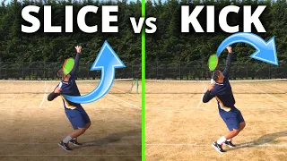 Slice Serve vs Kick Serve In Tennis - How and When To Hit Each One