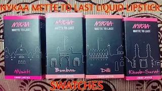 Nykaa Matte To Last Liquid Lipsticks | All Shades Swatches
