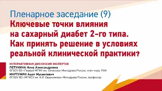 Ключевые точки влияния на сахарный диабет 2-го типа.