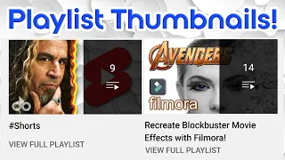 Customize your YouTube PLAYLIST Thumbnails!