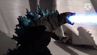 Godzilla and Mechagodzilla beam clash remake