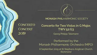 Concerto for Two Violas in G Major, TWV 52:G3 - Monash Philharmonic Orchestra