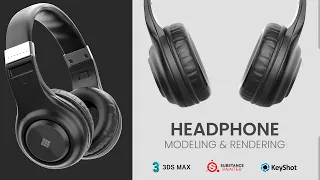 Headphone 3d Modeling & Rendering | 3ds max | Substance Painter | Keyshot