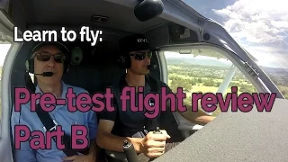 RECREATIONAL PILOT CERTIFICATE:  Flying Lesson #20 -  Comprehensive Flight Review | Part B