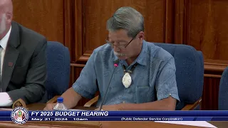 FY 2025 Budget Hearing - Senator Joe S. San Agustin - MAY 21, 2024 10AM PDSC