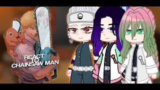 Hashiras React To Chainsaw Man | Demon Slayer | 🇺🇲/🇧🇷 | V i n s m o k e